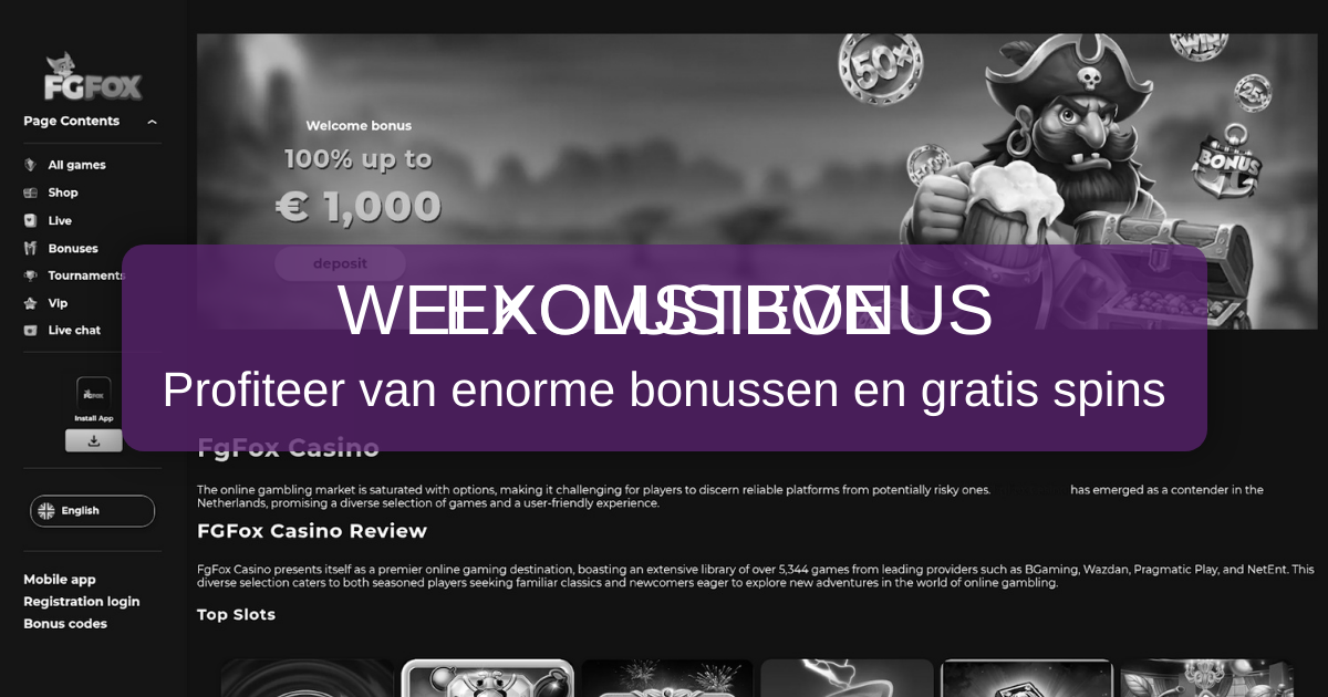 FgFox Casino Nederland - Legaal gokken met iDEAL
